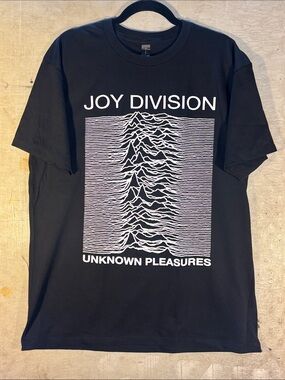 Joy Division "Unknown Pleasures" Black Graphic Tee